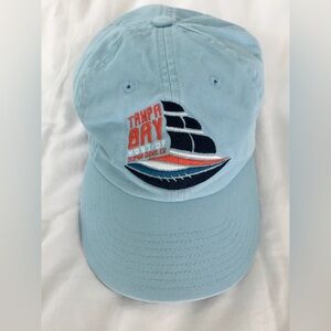 FANATICS TAMPA BAY SUPER BOWL LV LIGHT BLUE STRAP BACK HAT
